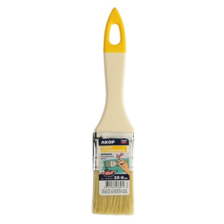 Brush flat "Akor" metropolitan, artificial bristles, plastic handle, 35x8 mm-2