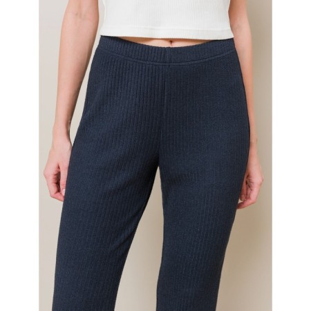 Female trousers, size 48, dark blue color-3