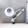 Desktop lamp E27, h = 55 cm, hinged, on the clamp (220V) white Risalux