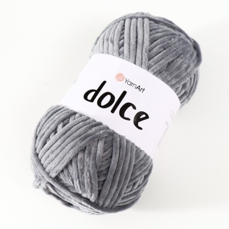 Yarn "Dolce" 100% micropoliester 120m/100g (760 gray)-2