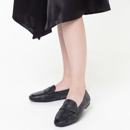 Mokasins are children, the color is black mix, size 36 (fact size 34)-3