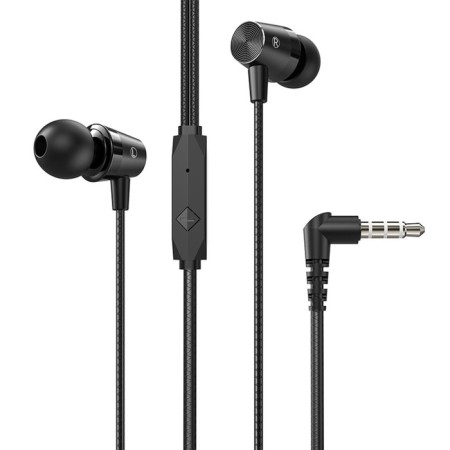 Hoco M79 headphones, wired, vacuum, microphone, jack 3.5 mm, 1.2 m, black-1
