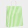 Crafts, green, "stripes", 33 x 26 x 12 cm