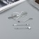 Invisibility for hair "Tiril" (set 4 pcs) cat, 5.5 and 6.5 cm, silver