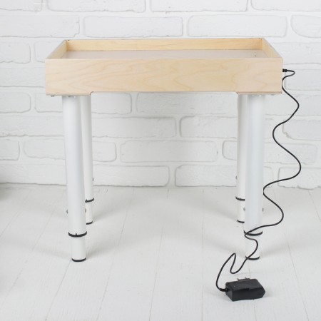 Sand drawing table, 35 × 50 cm, plywood, plexiglass, white backlight-2
