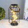 Nightlight "flowers" LED from AAA batteries black 14x14x27 cm Risalux