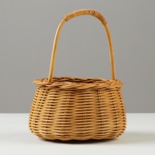 Wicker basket, 15.5 x 8/19.5 cm, rattan