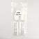 Storage set, 2 items, with a division scale, 100 ml, white/transparent color