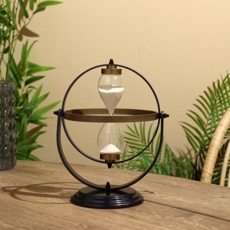Sanding clock 28x17 cm, brass