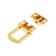 Castle Castle on a box ZM01, 2.5x2 cm, color gold, 4 pcs TMP