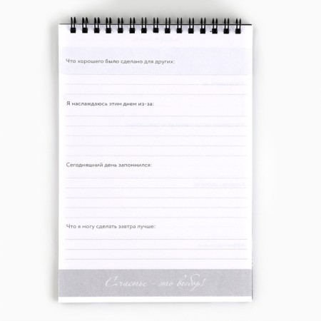 Gratitude Diary A5, 30 L "Black"-3
