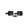 The handcuffs are two -layer with a white line Pecado BDSM, genuine leather, black