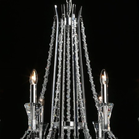 Valencia chandelier, size 84x215x84 cm, 480W 8xe14 IP 20-7