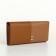 Women's wallet on magnets, brown/beige color