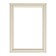 Frame for paintings (mirrors) 15 x 21 x 3.0 cm, plastic, calligrata 6448, milk