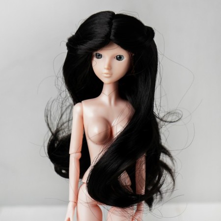 Hair for dolls "wavy with a tail" is small, color 2V-1