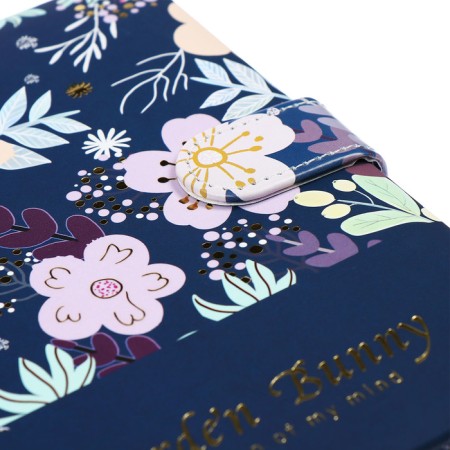 Notebook Gift 112l, Line, with a Fleet, a cut with a pattern of the cover, flowers (17.7x13.5cm) 1-4