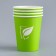 Paper glass "Green Logo" for hot drinks, 250 ml, diameter 80 mm