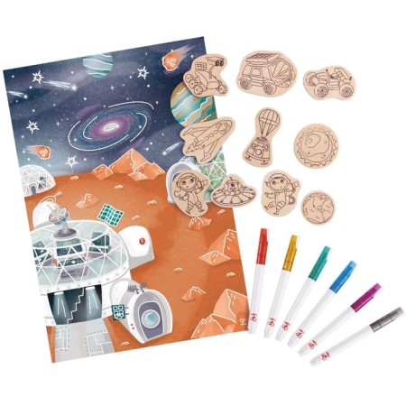 Magnetic set Hape "Space Adventures"