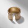 Ring "Trend" is corrugated, the color is gold, dimensionless