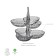 GUZZINI TIFFANY MAZZINI set, 2 pcs, gray color