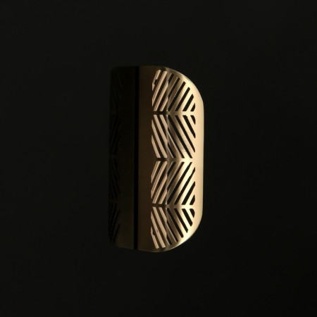 Cappio handle, m/o 96 mm, with a pattern, matte gold color-6
