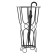 Square umbrella stand for the umbrella 56 x 26 cm