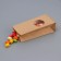 Craft package Paper beam, two -layer, with a window, rectangular bottom 8 (5) x 5 x 17 cm