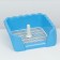 Tuel for dogs with high sides and a removable mesh 43x43x15 cm, blue