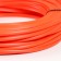 Smooth artificial rattan 7 mm 100 m half a pipe (orange)