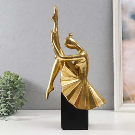 Polystone souvenir "Ballerina with a leg extended upward" 19x13x38 cm-3