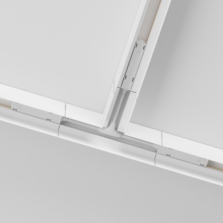 The T-shaped connector for the Technical tra010ct-41W overhead track system, white color-2