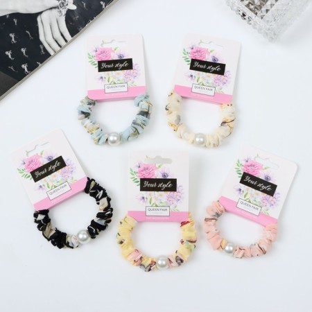 Hair gum "Florence" Spring, 6 cm, mix-1