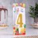 Candle for Cake "Super Blood", 10.4 cm, number "4", gold sparkle