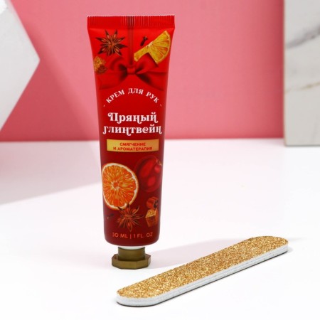 Gift set of cosmetics "Magic New Year!", Hand cream 30 ml and nail file, pure happiness-2