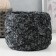Knitted yarn "Ribbon" with Lurex 85m/170 ± 5 g (black, lurex: silver)