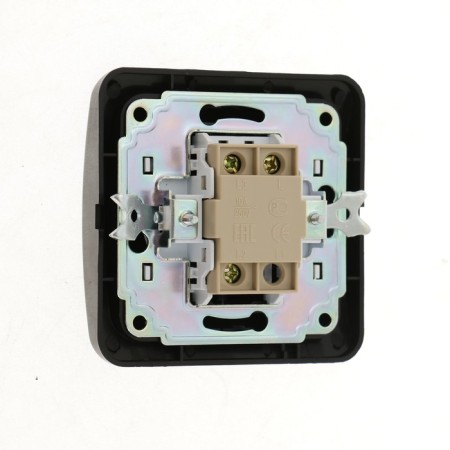 Luazon Lighting "Orion" switch, 10 A, 2 keys, hidden, black-2