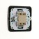 Luazon Lighting "Orion" switch, 10 A, 2 keys, hidden, black