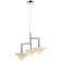 Suspended lamp Pilze 3xg9 LED 5W, size 47.5x47.5x42.5-150 cm, color chromium