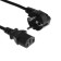 Power cable Luazon KDGN-005, SCHUKO-C13, 10 A, 3 m, 3 residential, black