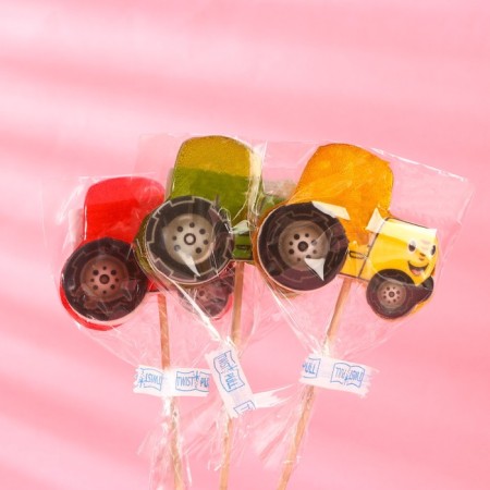 Lollice "Tractor" with food seal, 40 g-2
