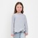 Свитшот для девочки с воланом KAFTAN "Basic line" размер 32 (110-116), цвет серый