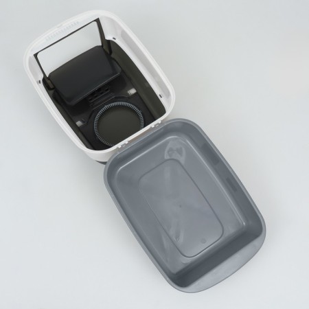 Closed toilet 51 x 34 x 37 cm, gray+scoop (with UV lamp)-17