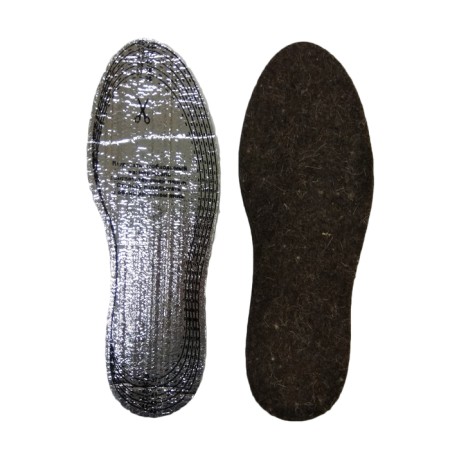 Insoles insulated ShoExpert Alu Felt, felt on foil, size 36-45