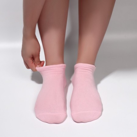 Moisturizing socks, with gel inserts, one size, pale pink color-3
