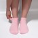 Moisturizing socks, with gel inserts, one size, pale pink color
