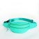 Lightning waist bag, 2 pockets, turquoise color