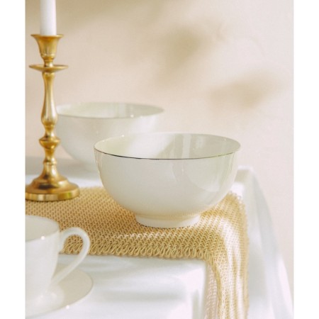 SALATE SL Home "Cascon", 1.4 l, d = 18 cm, set 2 pcs, bone porcelain, white-9