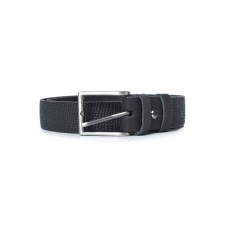 Children's belt, genuine leather, 1 size 85x3x30 cm, black