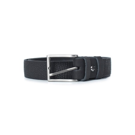 Children's belt, genuine leather, 1 size 85x3x30 cm, black